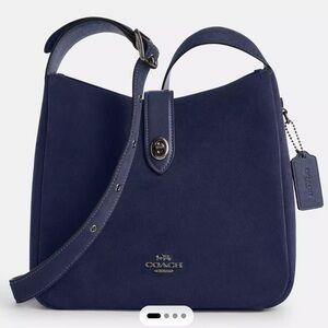 Coach Hadley Convertible Crossbody Bag in Antique Nickel and True Navy